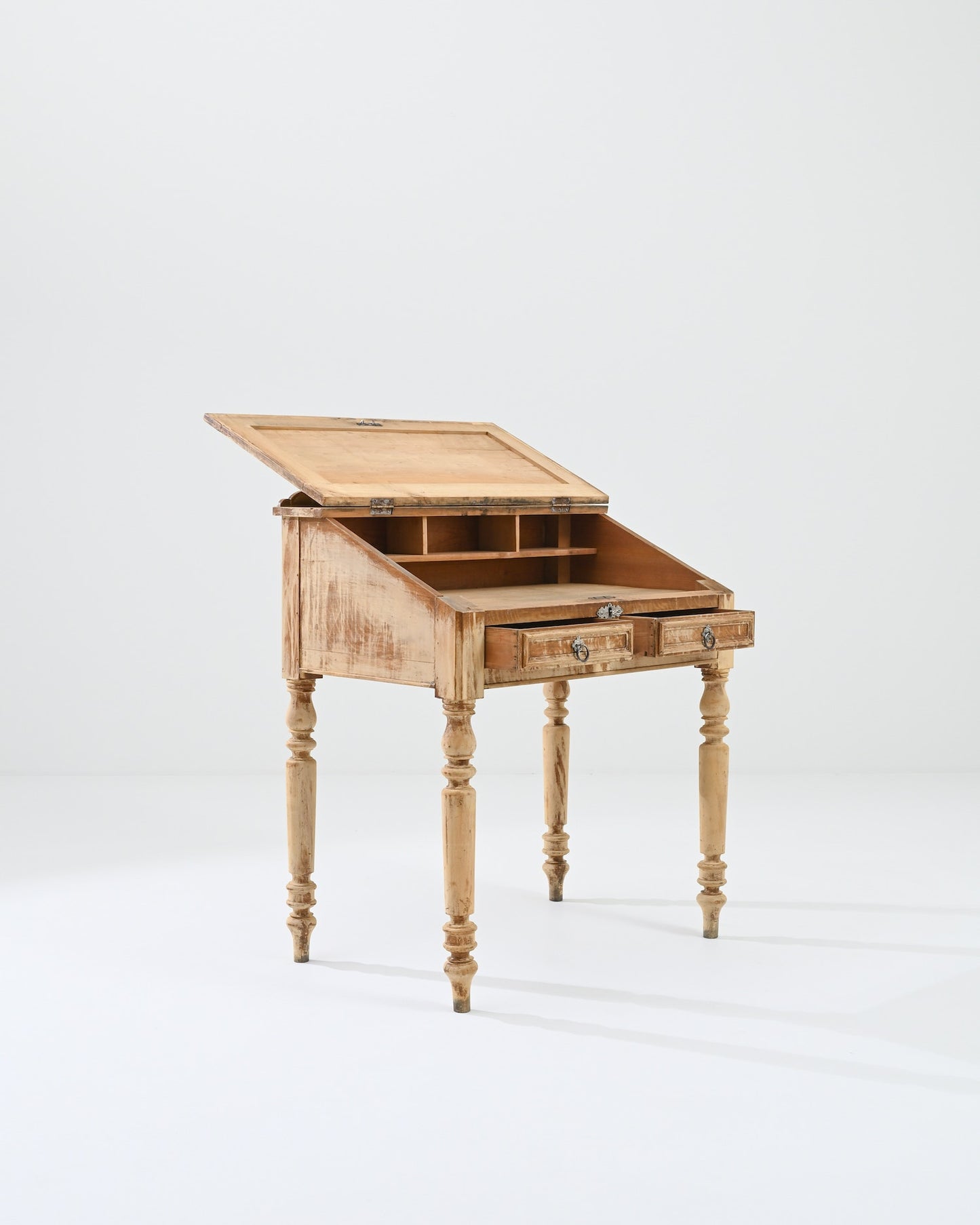Oak Parisian Secretary Desk