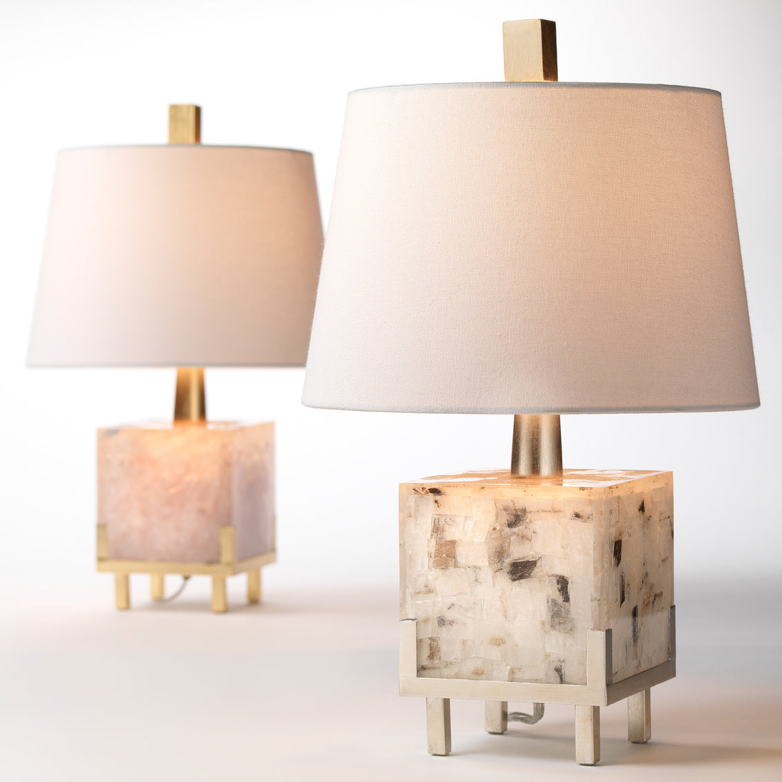 Jeweled Stone Table Lamp