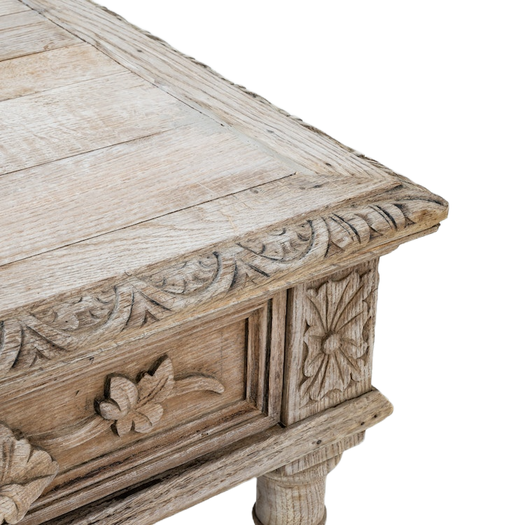Bleached Oak Console Table