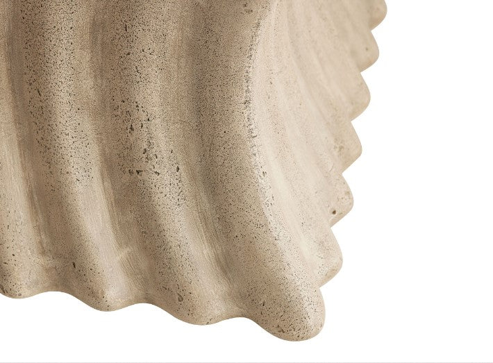 Travertine Wave Cocktail Table