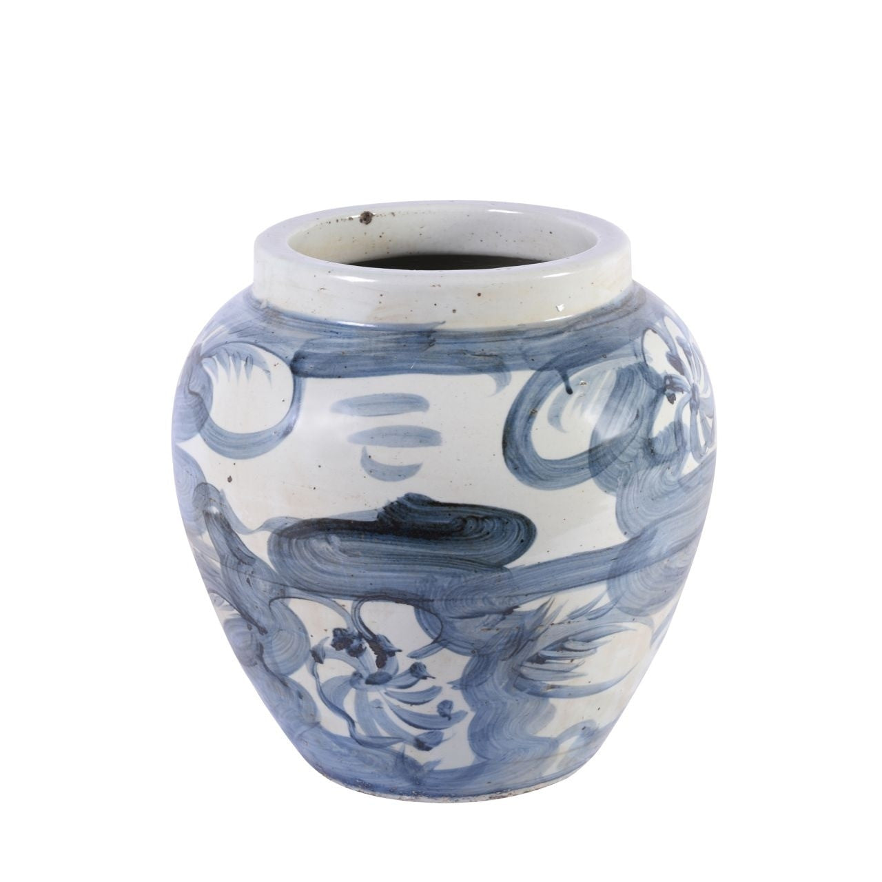 Blue & White Twisted Flower Lamp