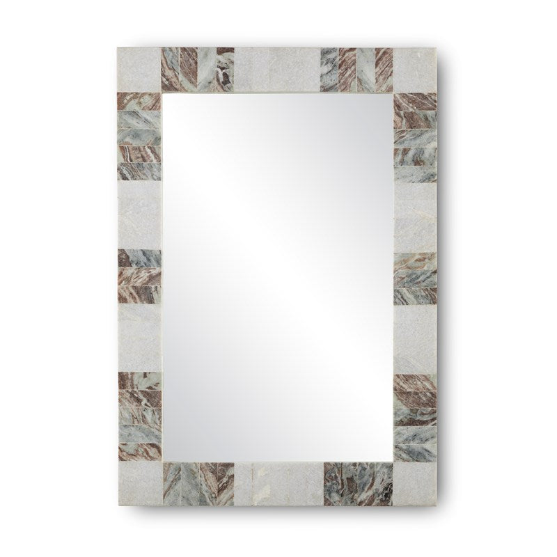 Blocked Marble Mirror