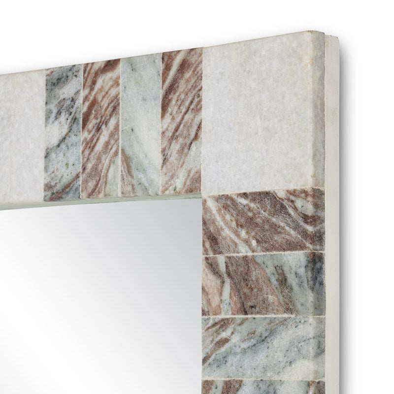 Blocked Marble Mirror