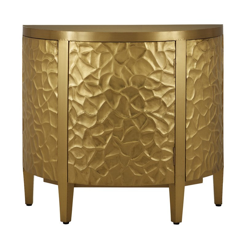 Taryn Hammered Demilune Cabinet