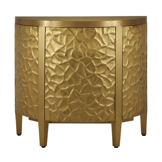 Taryn Hammered Demilune Cabinet
