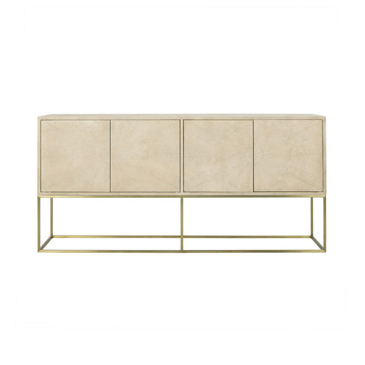 Faux Shagreen Credenza
