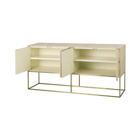 Faux Shagreen Credenza