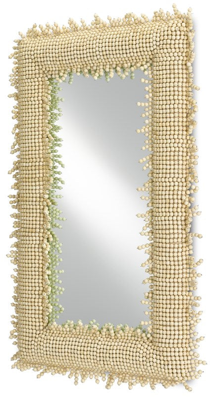 Beaded Fringed Mirror