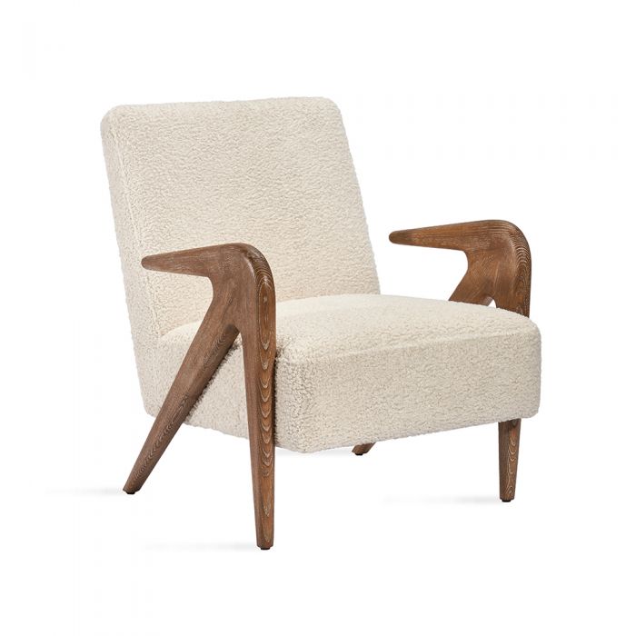 Audrey Faux Shearling Lounge Chair
