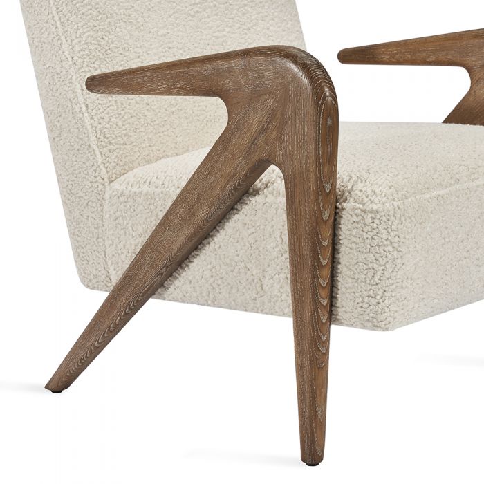 Audrey Faux Shearling Lounge Chair