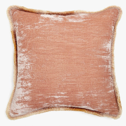 Small Silk Fringe Pillow