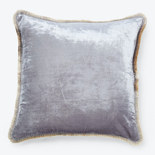 Large Silk Fringe Pillow