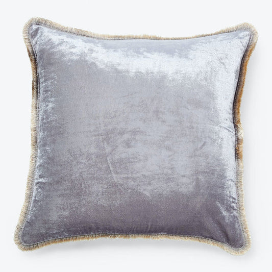 Large Silk Fringe Pillow