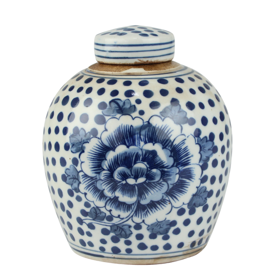 Blue Floral Mini Jars