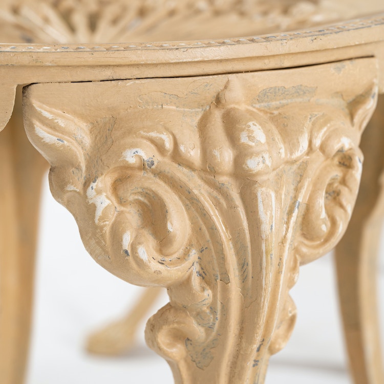 Set Of Four French Metal Garden Chairs