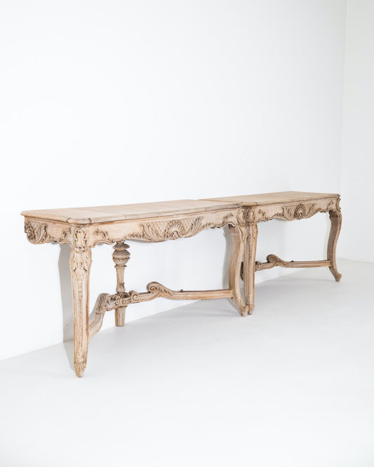 Pair Of French Oak Console Tables