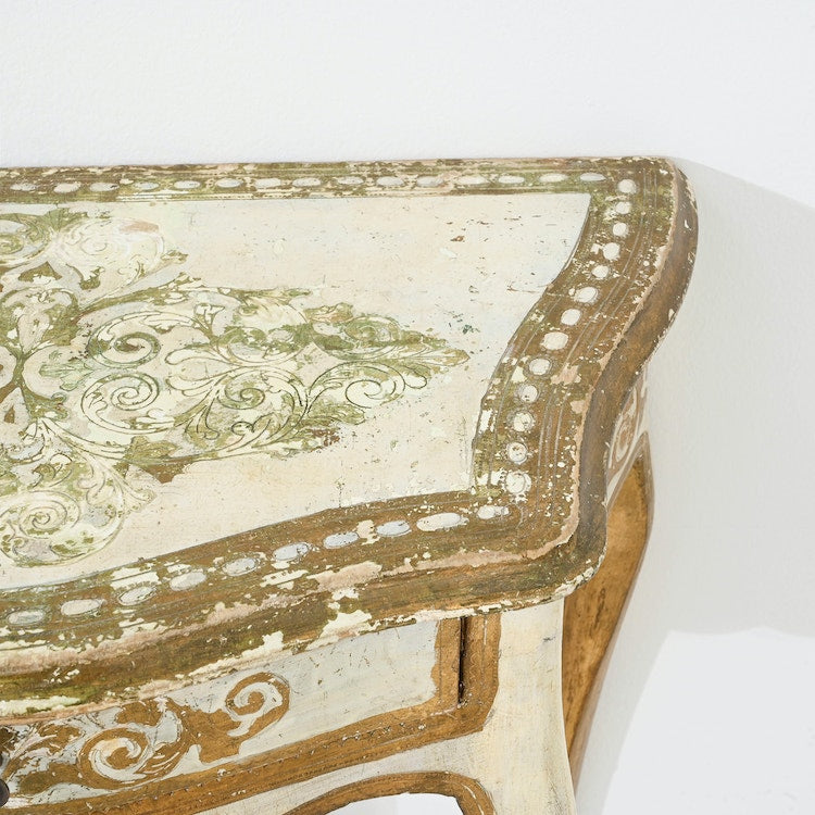 Petite Gilded Italian Wood Console