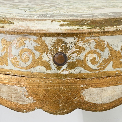 Petite Gilded Italian Wood Console