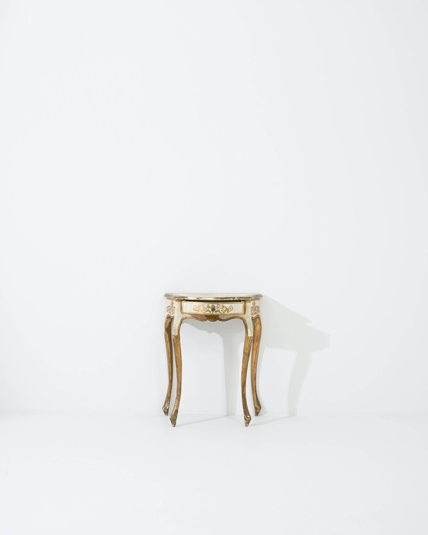 Petite Gilded Italian Wood Console