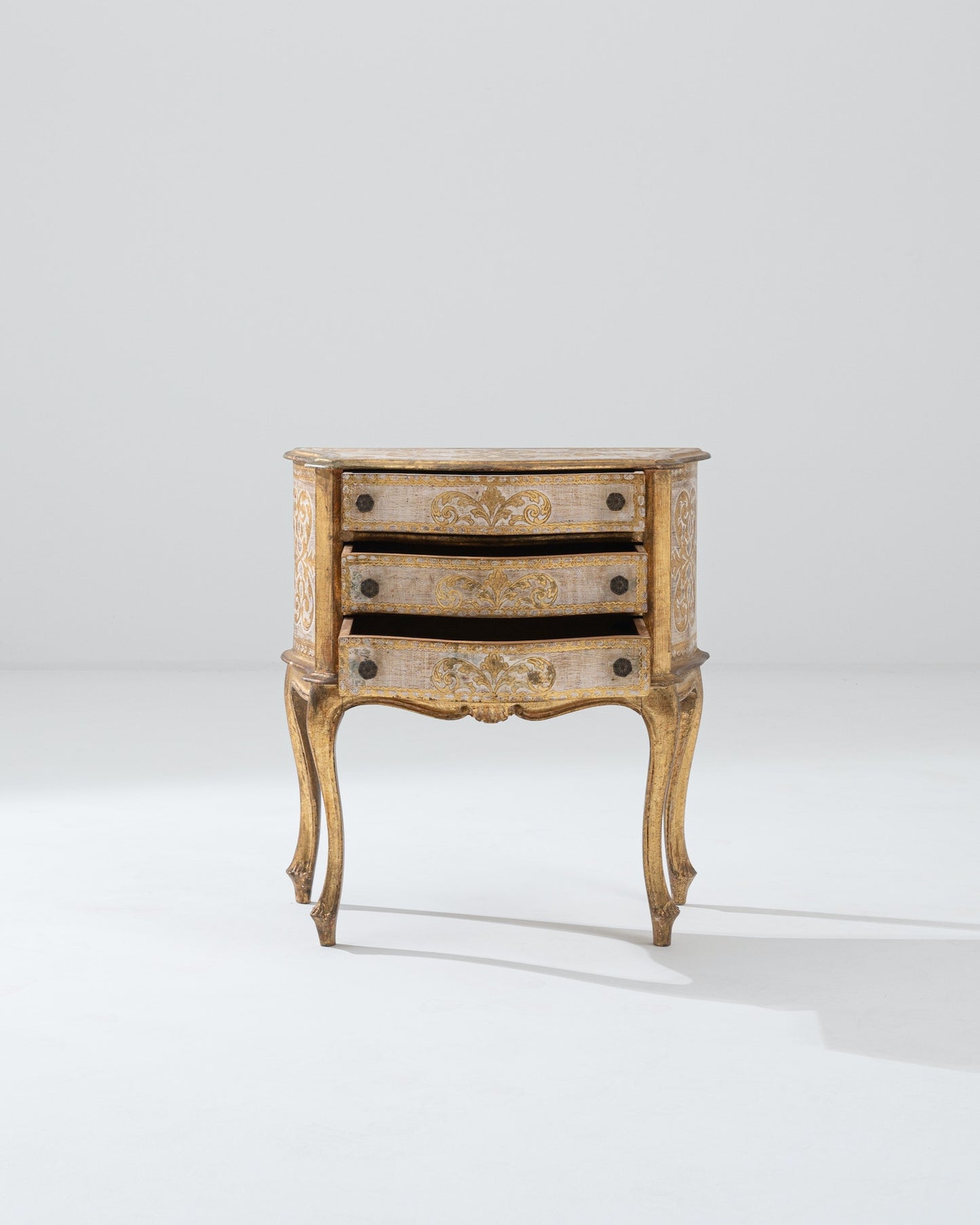 Gilded Queen Anne Nightstand