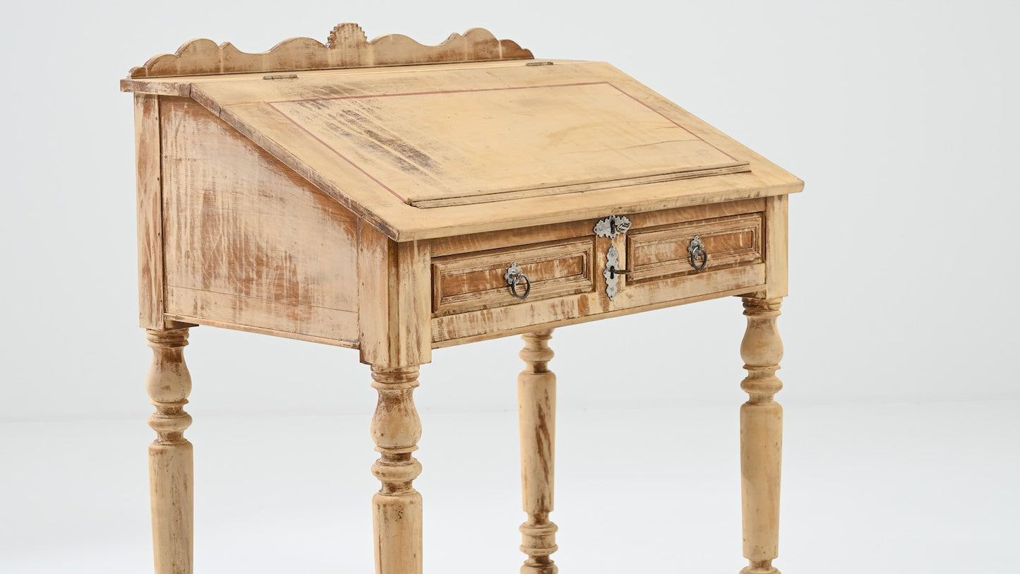 Oak Parisian Secretary Desk