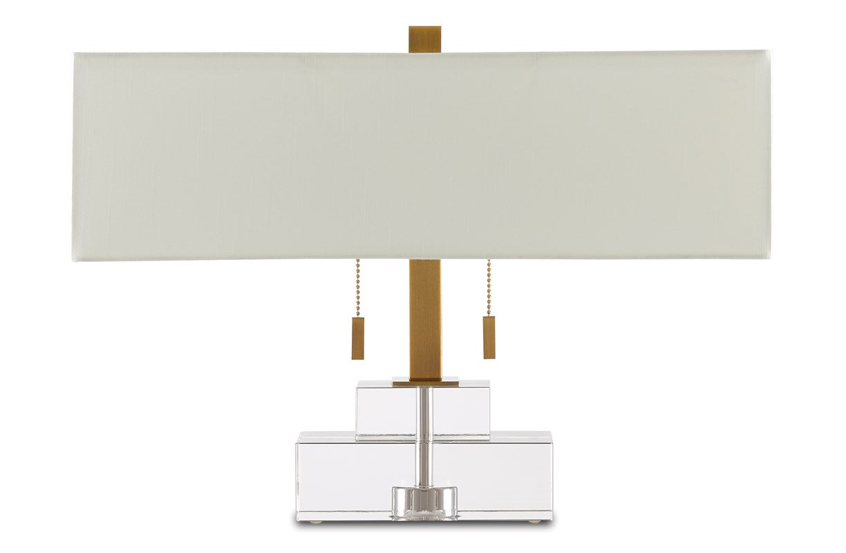 Rectangular Crystal Table Lamp
