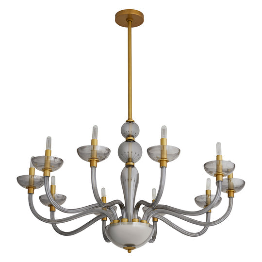 Smoked Glass Chandelier