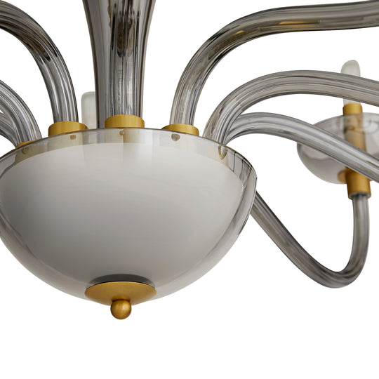 Smoked Glass Chandelier