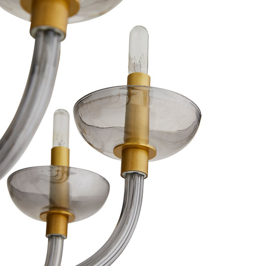 Smoked Glass Chandelier