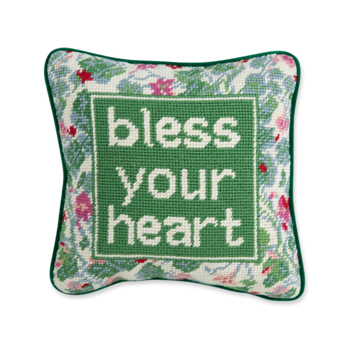 Bless Your Heart Needlepoint Pilllow
