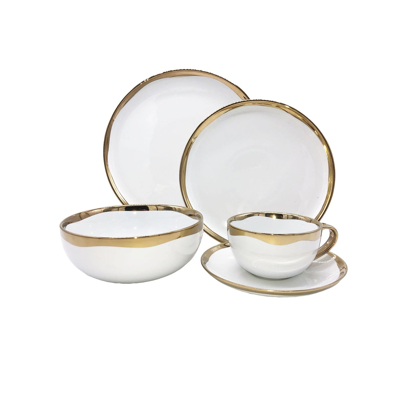 Dauville Platinum-5 Piece Place Setting