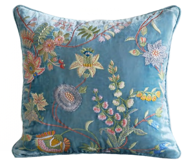 Mini Madame Bovary Embroidered Pillow