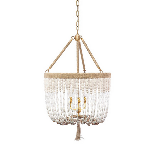 Tasseled Stone Chandelier
