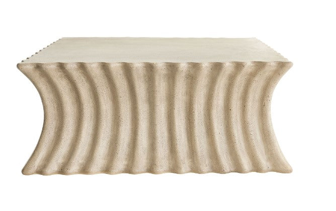 Travertine Wave Cocktail Table