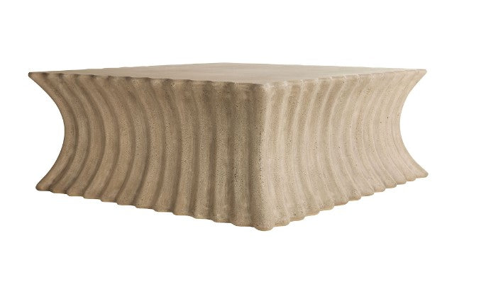 Travertine Wave Cocktail Table