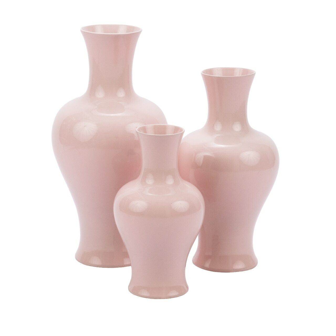 Blush Pink Fishtail Porcelain Vase