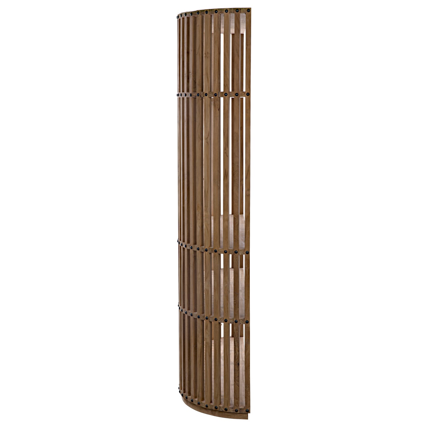 Teak Paneled Bookcase
