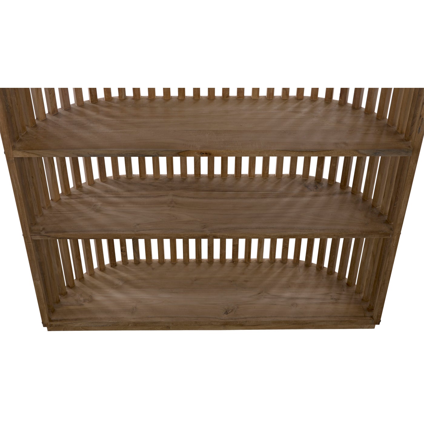 Teak Paneled Bookcase