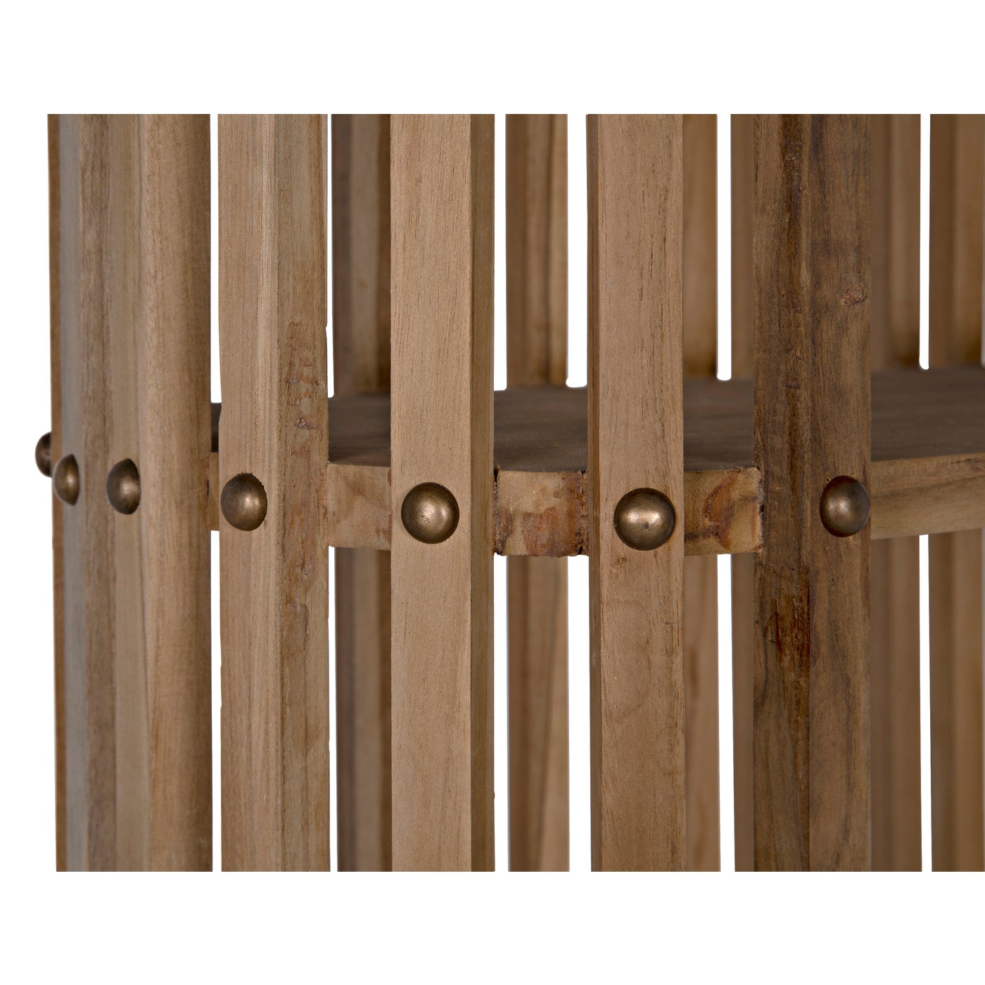 Teak Paneled Bookcase