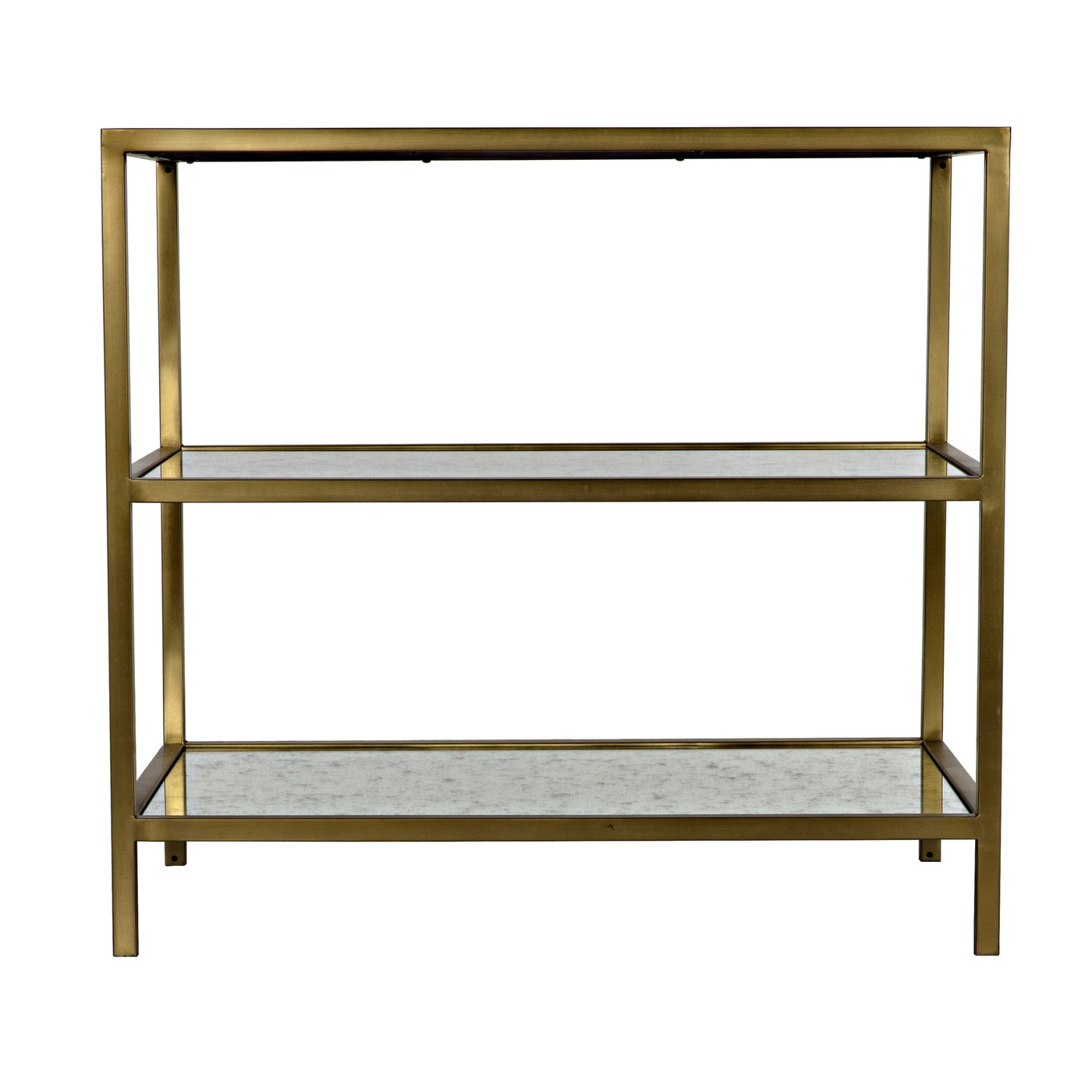 Brass & Antique Mirror Table