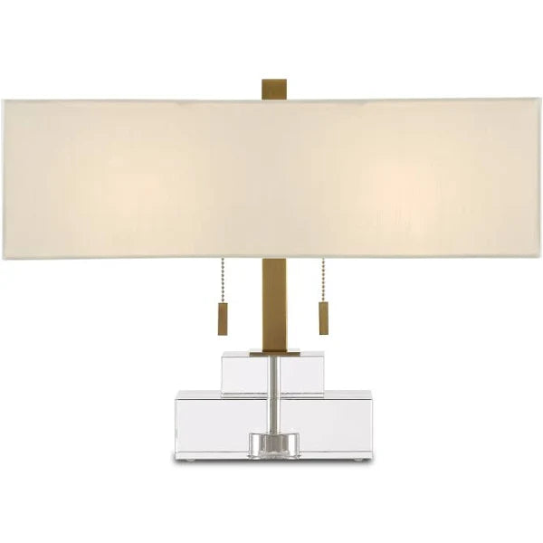 Rectangular Crystal Table Lamp