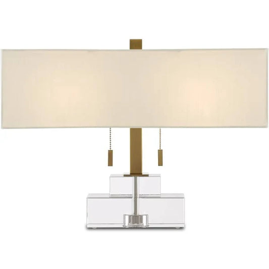 Rectangular Crystal Table Lamp